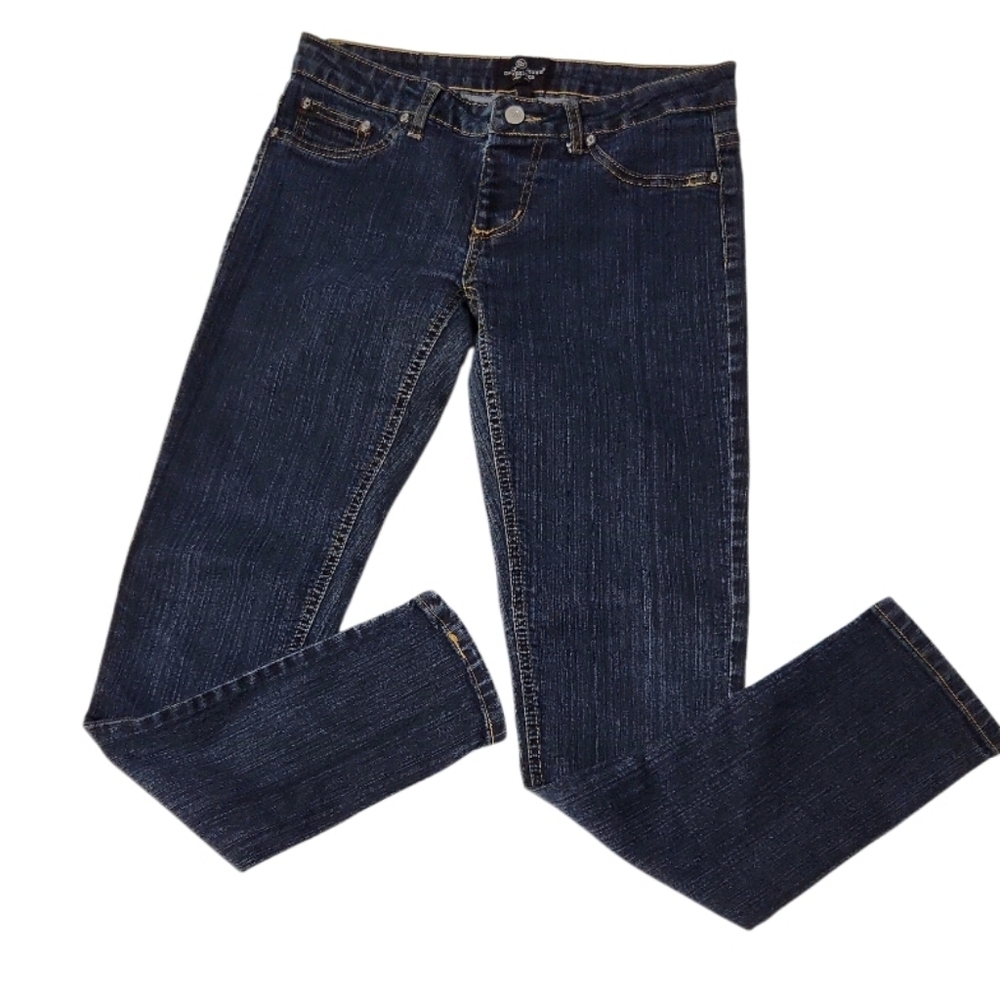 Daily Jeans 5-pocket Dark Denim Pull-on Jegging Jeans (7)